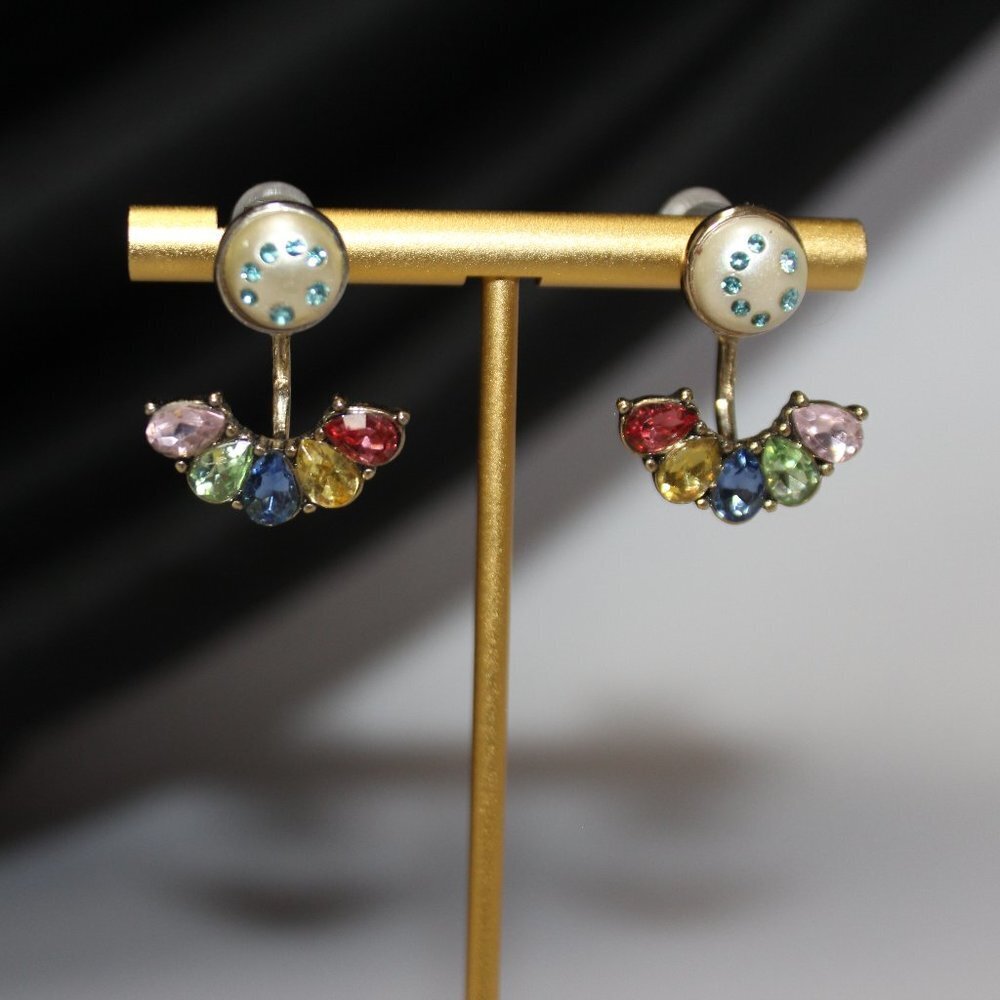 Betsey Johnson Stud Stone Fashion Earrings